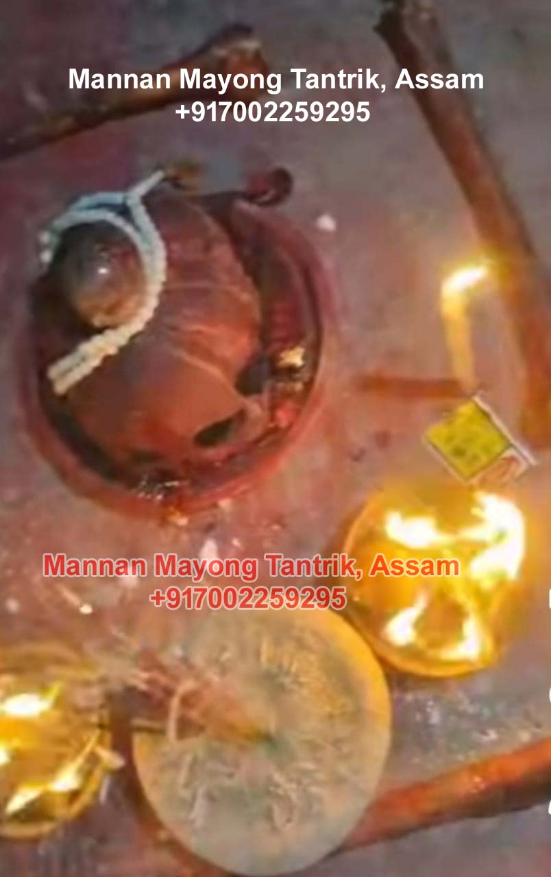 Night observance with lamps and fire performed by Mannan Mayong Tantrik, Assam