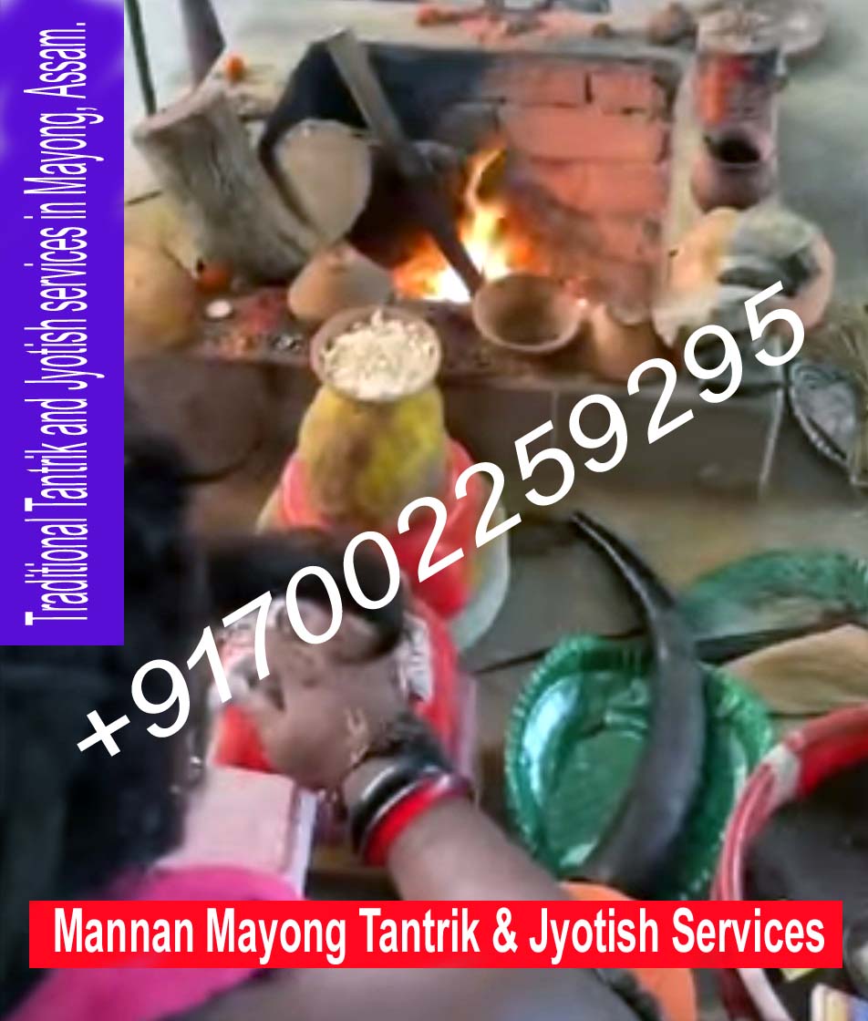 Traditional Tantrik and Jyotish observance being performed in Mayong, Assam